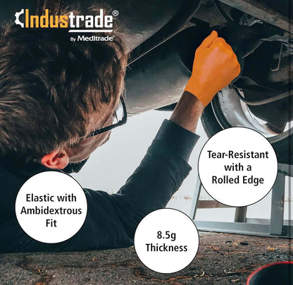 Meditrade StellarGrip Diamond Grip Nitrile Gloves 7Mil 8.5G Thickness