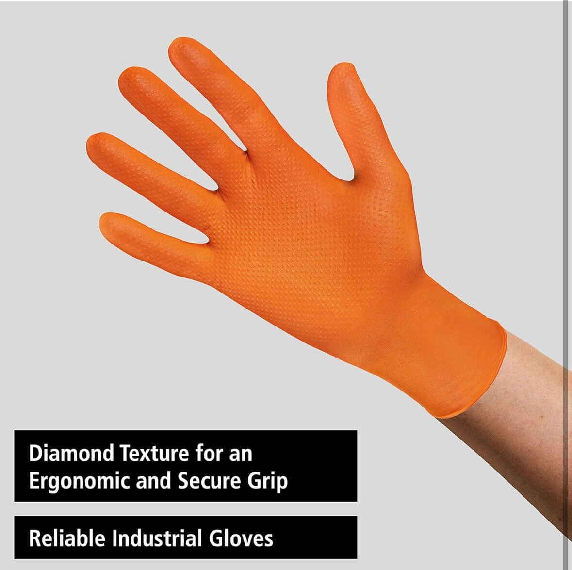 Meditrade StellarGrip Diamond Grip Nitrile Gloves 7Mil 8.5G