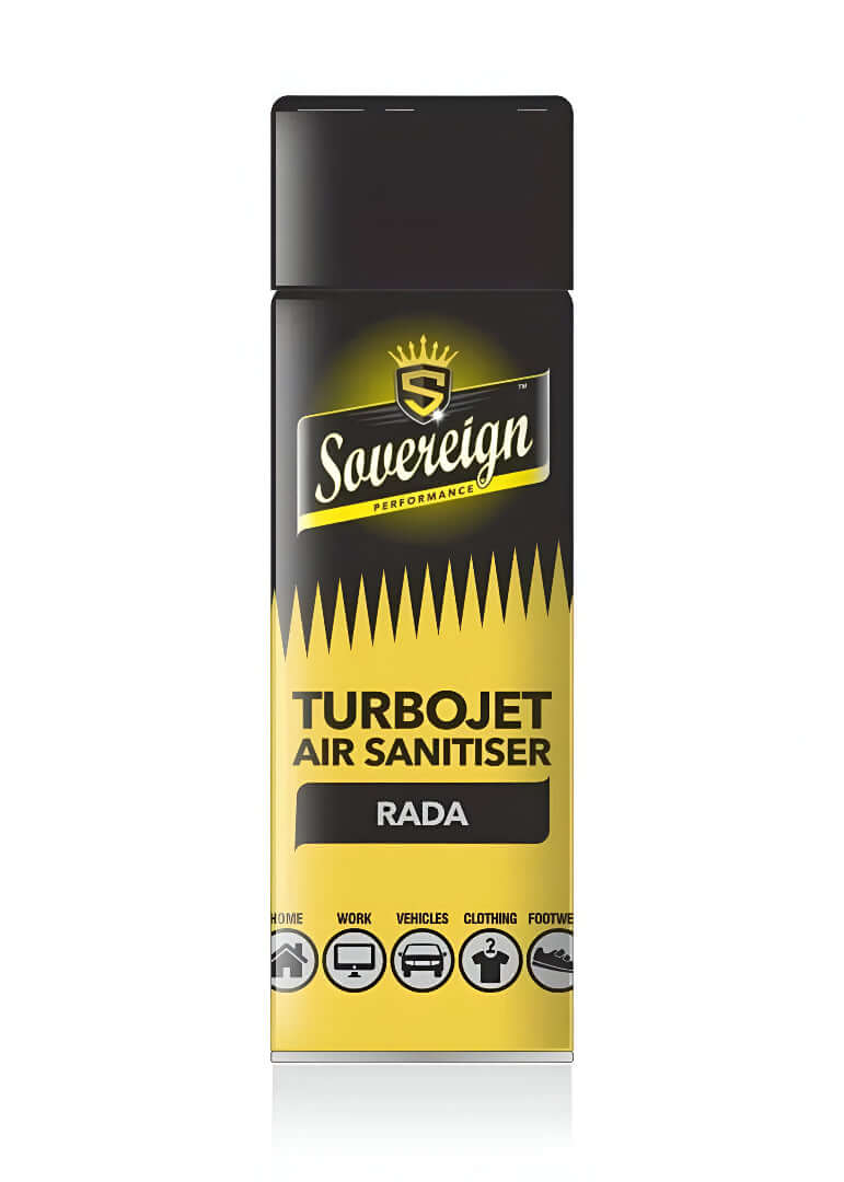 Sauereign Turbojet Air Sanitiser can on a white background